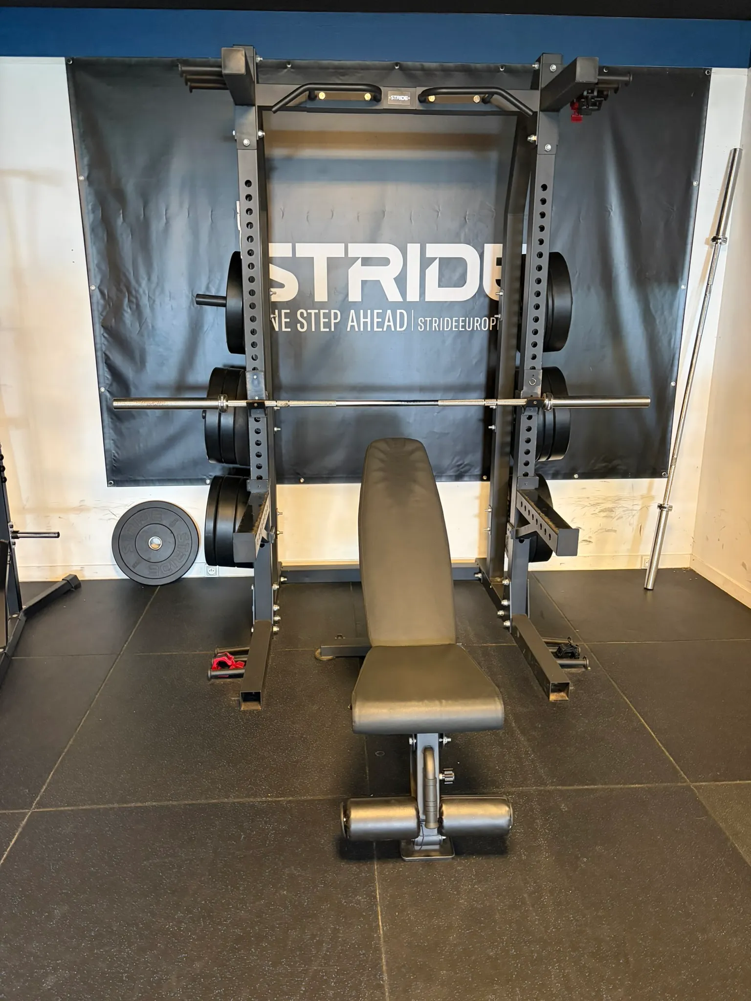 Rack à squat / half-rack + banc réglable