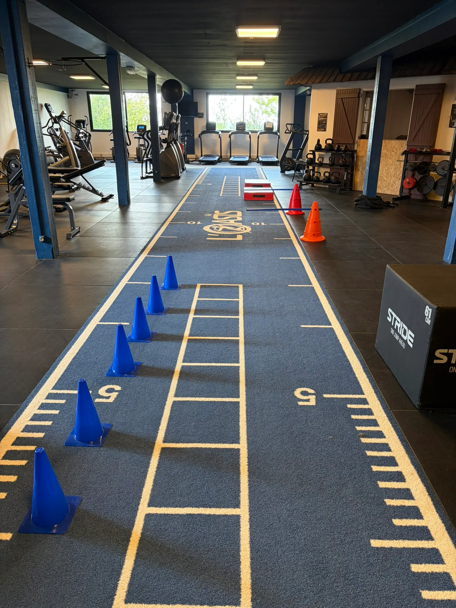 Piste fonctionnelle + zone cardio (vue d'ensemble)